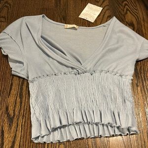 altered, state, blue, low-cut crop up